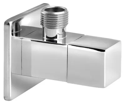Produktbild von Aqualine Eck-Kugelventil 1/2"x3/8“, Eckig, Chrom