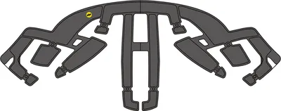 Produktbild von IXS Sports Division iXS Pad Kit MiPS Trigger AM M/L black - passgenauer Helm-....