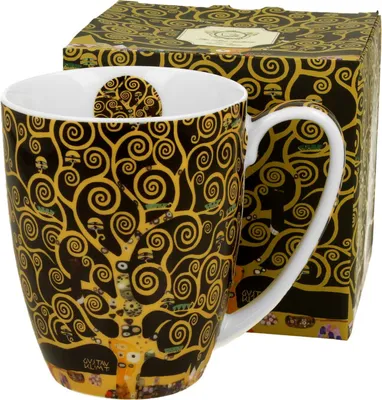 Image de DUO ART GALLERY Tasse classique 360 ml TREE OF LIFE New Bone China Porcelaine