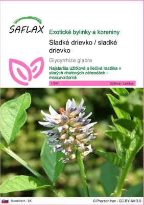 Obrázok produktu pre SAFLAX - Sladké drievko / sladké drievko - Glycyrrhiza glabra - 30 Semená