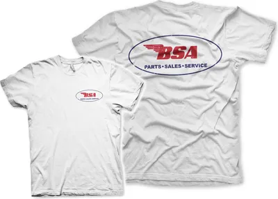 Productafbeelding van B.S.A. Onderdelenverkoop - T-shirt - Maat L - Wit
