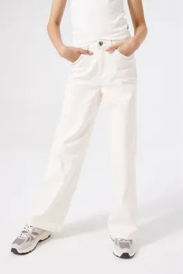 Obrázek produktu pro Garcia Annemay Wide Jeans White 8 Years Dívky White 8 Years