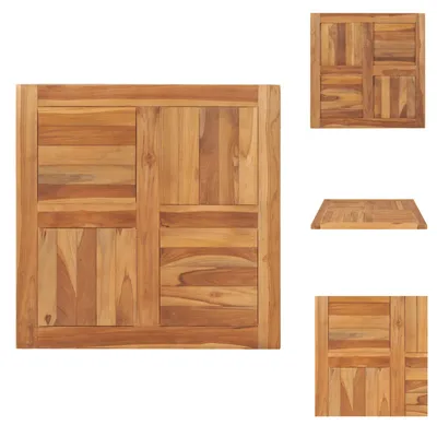 Produktbild von vidaXL Tischplatte Massivholz Teak 70×70×2,5 cm -  Tischplatten
