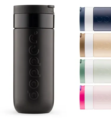 Isolierbecher 400 ml, auslaufsicher, 6h warm/20h kalt, schwarz