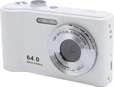 Zdjęcie produktu dla 2,8-calowy aparat cyfrowy 64 MP zdjęcia 4K nagrywanie wideo student do podróży fotografia dyplomowa Biały