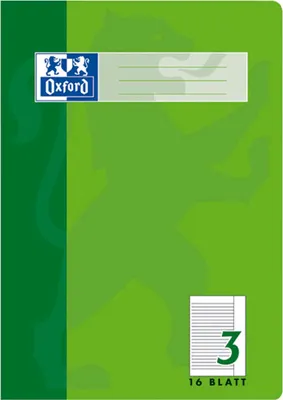 Produktbild von Oxford 100050364 Heft A4 / 16 Blatt Lineatur 3 mit Rand