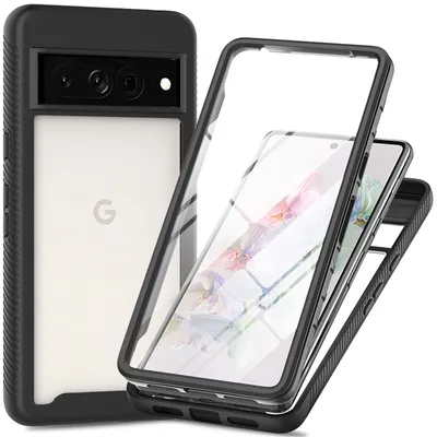 Produktbild von Google Pixel 8 Pro Hülle Handyhülle 360° Grad Case Cover 2-teilig mit Folie