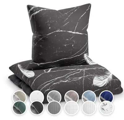 Produktbild von Sleepwise Soft Wonder Bettwäsche, Microfleece-Bettwäsche 140x200, Waschbarer Kissen- und Bettbezug, Atmungsaktiv, Antistatisch, Hypoallergen, Knitterfrei, Weiche Bettwäsche 140x200 cm