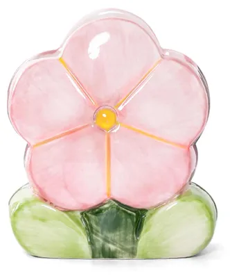 Produktbild von Stiftehalter für den Schreibtisch, Stifteablage, Stiftetablett für Kinder, Pinselhalter, Make-up-Pinseltablett, Pinselorganizer für Schreibtisch, Büro, Schule, Zuhause (rosa Blumen)