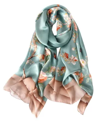 Imagen del producto de Bufanda de seda lujosa para mujeres, disponible en varios colores
