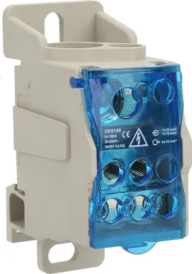 Image de Din Rail Terminal Block Distribution Box Electric Wire Connector Universal Power Junction Box