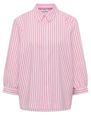 Produktbild von Cecil (304) TOS Seersucker Multistripe Blo beetroot pink beetroot pink M
