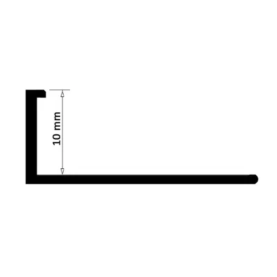 Produktbild von KosmosProfil Profilschiene Aluminium Gold L-Profil, 270 cm x 10 mm x 1 mm (Länge, Höhe, Tiefe), biegbar, matt, Fliesenschiene, Kantenschutz und Dekoration für Innen- und Außenbereiche, eloxiert, rostfrei