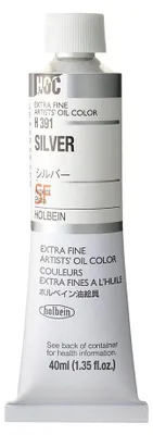 Künstlerölfarbe Silber 40 ml, glänzend