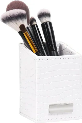 Productafbeelding van Make-up kwastenhouders van Polyurethanleer, wit