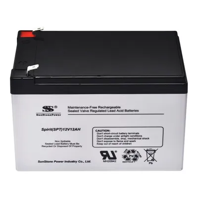 Produktbild von Sunstone 12V 12AH AGM Bleibatterie Stromspeicher F2 für USV Notstrom Solaranlage Alarmanlage