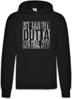 Produktbild von Urban Backwoods Straight Outta Central City, Herren Hoodie, Farbe: Schwarz, Größe: XL