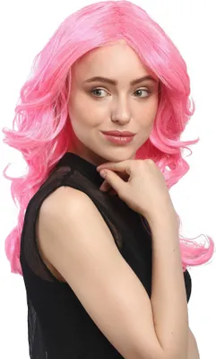 Produktbild von WIG ME UP Perücke Volumen Wellig Mittelscheitel Pink 91260-ZAC5-ZA60