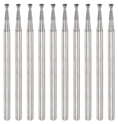 10 Diamantschleifköpfe 1,5 mm Kugelfräser für Gravur & Polieren