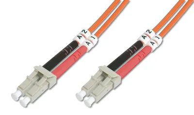 Produktbild von DIGITUS LWL Multimode Patchkabel, OM4, LC / LC