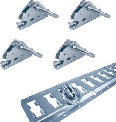 Produktbild von 4x Endbeschlag Endfitting für Kombi-Zurrschiene - Anker, Kombi, Zurrschienen, Airline, robust & sicher
