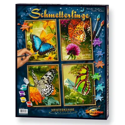 Produktbild von Noris Spiele Malen nach Zahlen - Schmetterlinge (Quattro); 609340628