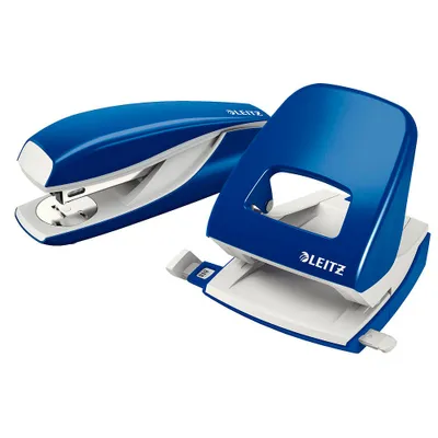 Zdjęcie produktu dla Locher 5008+Heftgerät 5502 blau