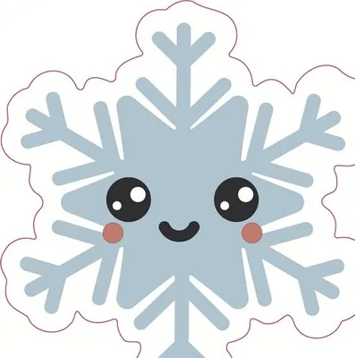 Produktbild von 12 Servietten gestanzt Happy Snow - Niedliche Schneeflocke 33x33cm