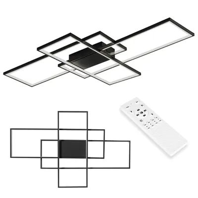 Produktbild von MasterLED Deckenleuchte LED – 105x50 cm – große dimmbare Wohnzimmerlampe mit Fernbedienung – 3 Lichtfarben – Galaxis Pegaz
