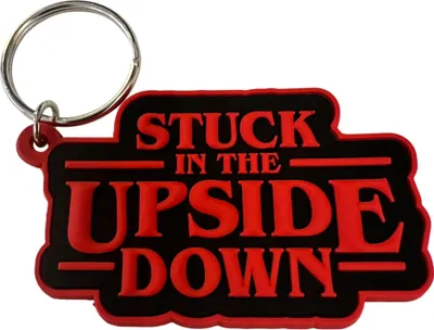 Produktbild von Schlüsselanhänger  6cm Mini Anhänger Geschenk Cartoon Schlüsselanhänger Silikon Schlüsselanhänger für Handyhülle Charme Rucksack Geschenk Stranger Things Stuck in the upside down