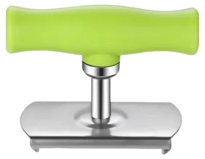 Produktbild von Glasöffner, verstellbarer Deckelöffner aus Edelstahl, leicht zu drehender Dosenöffner mit Zahnraddesign und ergonomischem Griff für Senioren mit schwachen Händen und Arthritis