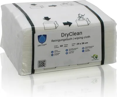 Produktbild von DRYTOP® DryClean Reinigungstuch | 290 x 380 mm - 100% Viskose | 60 Stück