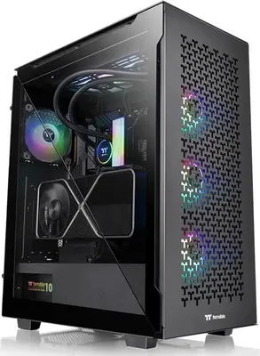 Produktbild von Thermaltake CA-1T4-00M1WN-02, Midi Tower, PC, Schwarz, ATX, micro ATX, Mini-ITX, SPCC, 17 cm