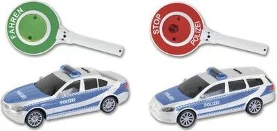 Produktbild von TTC City Line Polizeiauto mit Polizeikelle, L 27 cm, 1:18