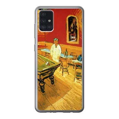 Produktbild von MuchoWow® Handyhülle Schutzhülle Hülle für Samsung Galaxy A52 5G Das Nachtcafé - Vincent van Gogh Silikon Softcase Handy Hülle - Umschlag