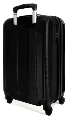 Produktbild von Handgepäck Koffer 55x35x20 cm Trolley Reisekoffer Handgepäck-Koffer 4 Rollen Leicht Carry on Luggage Hartschalenkoffer Löwe - Schwarz - Beige