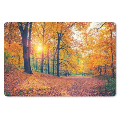 Produktbild von MuchoWow® Mauspad Mousepad Bäume - Herbst - Wald - Herbstliche Blätter 27x18 cm - Mousepads - Maus Mat - Pad - Mausunterlage - Büroartikel - Desk Matten