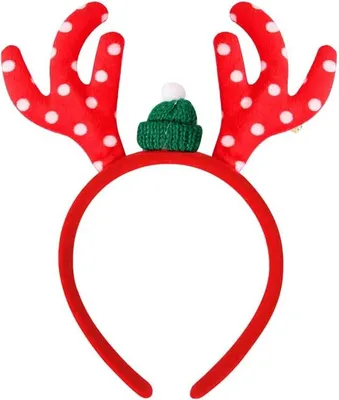 Produktbild von Weihnachten Stirnband,Haarreifen Weihnachten Stirnbänder Rentier Geweih Stirnband Weihnachten Kopfbedeckung Weihnachten Haarschmuck für Weihnachtskostüme Zubehör Party für Kinder Erwachsene