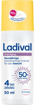 Produktbild von Ladival Anti-Aging Sonnenschutz-Creme LSF 50+ für das Gesicht, 50 ml Creme