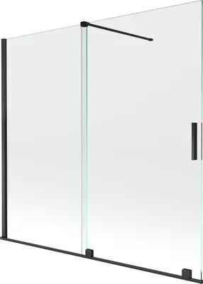 Immagine prodotto di Mexen Velar paratia per vasca da bagno a 2 ante scorrevoli 170 x 150 cm, trasparente, nero - 896-170-000-01-70