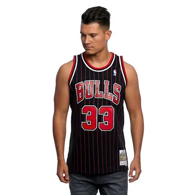 Obrázek produktu pro Mitchell & Ness Chicago Bulls #33 Scottie Pippen black / red Swingman Jersey - S