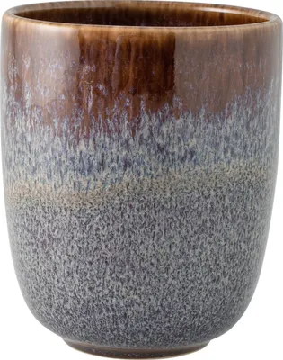 Produktbild von Kaffeebecher - 400 ml - Beige - Grau - Steingut - mit Reaktivglasur
