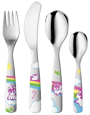 Image de PROFINO Kleine Einhörner - Kinderbesteck Set, 4-teilig 103036 8032610906221