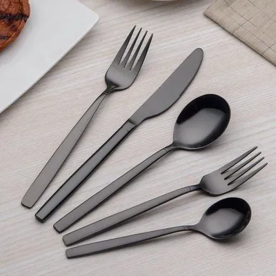 Produktbild von Famanu Besteckset 24-teilig - Spiegelpoliertes Edelstahl, Spülmaschinenfest