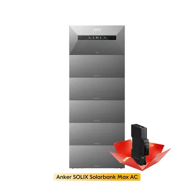 Produktbild von Powerness®Balkonkraftwerk Speicher 14 kWh , Anker SOLIX Solarbank Max AC mit 5x BP7000 Erweiterungsakku, Plug & Play All-in-One Stromspeicher