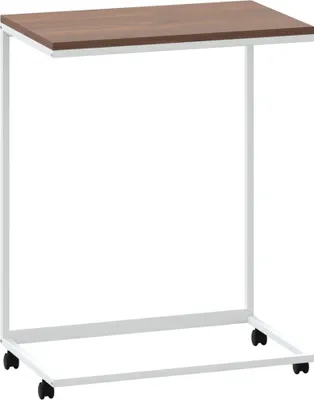 Produktbild von "im Sonderangebot"Beistelltisch/Couchtisch elegantes Design - Wohnzimmertisch - mit Rollen Weiß 55x35x70cm Holzwerkstoff - Couchtische DEMöbel928788