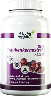 Produktbild von HEALTH+ OPC TRAUBENKERN EXTRAKT, 120 Kapseln