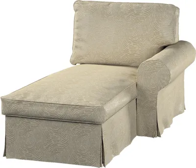 Produktbild von Dekoria Bezug für Ektorp Récamiere rechts, beige-golden, Sofahusse für Ektorp Recamiere rechts