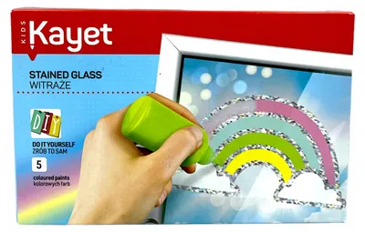 Produktbild von Kayet Glasmalfarben DIY Set 5 Farben