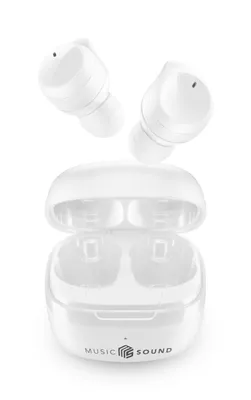 Image de Music Sound Flow Casque sans fil intra-auriculaire Appels/musique Bluetooth Blanc